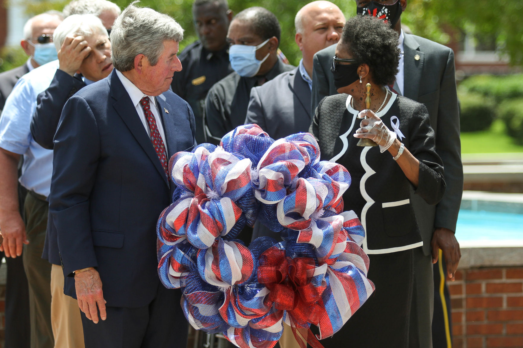 Opelika wreath laying ceremony honoring George Floyd